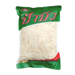 PA BUA chopped pickled bamboo shoot in 800g package, showing dry, sliced bamboo shoots ready for cooking or garnishing.