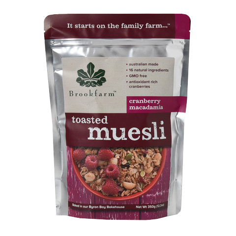 Brookfarm Toasted Muesli Cranberry & Macadamia