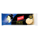 Golden Fantastic Rice Cracker Original, healthy confectionery snack, crispy and light with visible rice cracker texture.