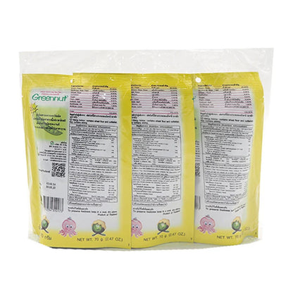 Greennut Crispy Green Peas Cuttlefish 70g x3