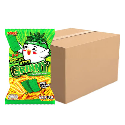 GRINNY BISCUIT STICK NORI SEAWEED FLAVOUR . (BOX 144 PCS) 18g