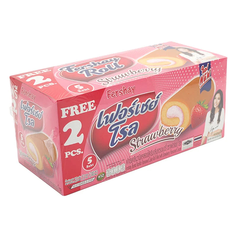 Fershay Cake Roll Strawberry 20g x12