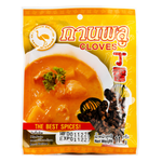 Dried Krung Sri cloves in a grocery package, showing whole dark brown spice used for flavoring and cooking.