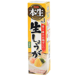 S&B Honama Mana Shoga ginger in a jar, sliced and preserved, ideal for cooking and flavoring in Japanese cuisine.