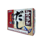 Shimaya No MSG Dashi 84g, dry Japanese broth stock packet, with dried bonito and kelp ingredients, for flavorful cooking.