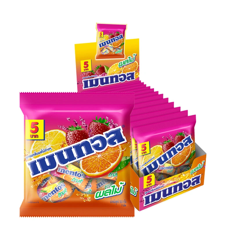 MENTOS Mini Bag Fruit Candy 18.9g x12