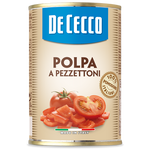 De Cecco tomato sauce pasta jar with label, showcasing the classic Italian pasta sauce in a glass jar for grocery shopping.