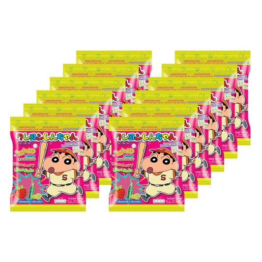 SHINCHAN Candy Mixed Flavor Strawberry Lemon Soda 18.9g x12