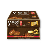 YES! Candy Mocha Cappuccino snack pack, 79.2g, dry grocery confectionery with mocha and coffee flavor, in a colorful packaging.
