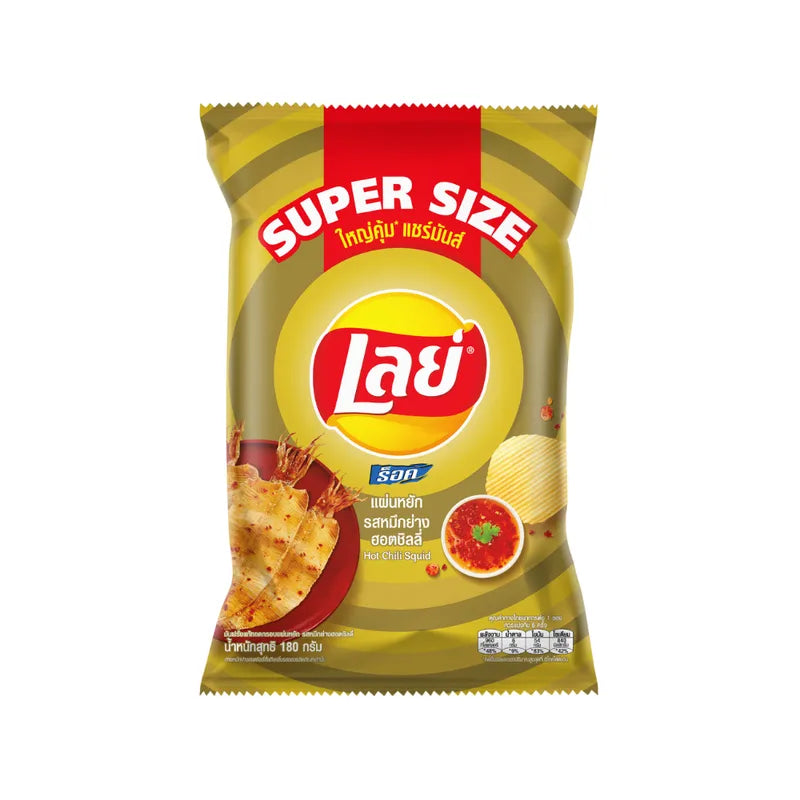 Lays Rock HOT Chili Squid 180g x12