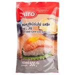 ARO Cheese Flavor Sushi Burn Sauce 500g bottle, dry grocery product with white label and spicy sauce inside