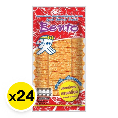 Bento Squid Seafood Snack Sweet & Spicy 4g x24