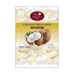 Sriwanna coconut-flavored milk candy in 110g snack package, showcasing the smooth, creamy confectionery with coconut flavor.