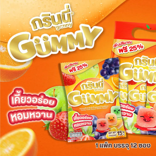Grinny Variety Fruits Flavour Gelatin Dessert 15g