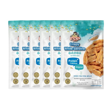 CHAOLAY Crispy White Sardine (original Flavour) 100g x6