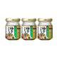 Three bottles of HOUSE House Ryoutei Yuzu Kosho sauce with Japanese yuzu peel and green chili, 70g each, showing the vibrant condiment.