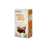 Creamy Boncafe Milky Sauce in dry grocery packaging, ideal for adding rich flavor to beverages and desserts.