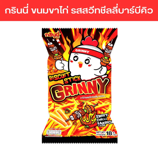Grinny Biscuit Stick Sweet Chilli Barbecue Flavour 18g