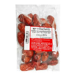 Makro Chinese Jujube Jumbo 250g in a clear bag, showing shiny, dark red dried jujubes suitable for snacking or cooking.