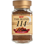 Ucc Coffee No.114 drink in a clear glass with dark coffee and foam on top, showcasing the rich, brewed coffee beverage.