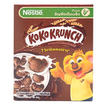 Koko Krunch cereal box with colorful cartoon mascot and crispy cereal pieces in a bowl, 450g dry grocery product from KOKO KRUNCH