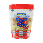 Mcgarrett dry corn kernels in 1350g package, close-up of golden corn kernels in a clear bag.