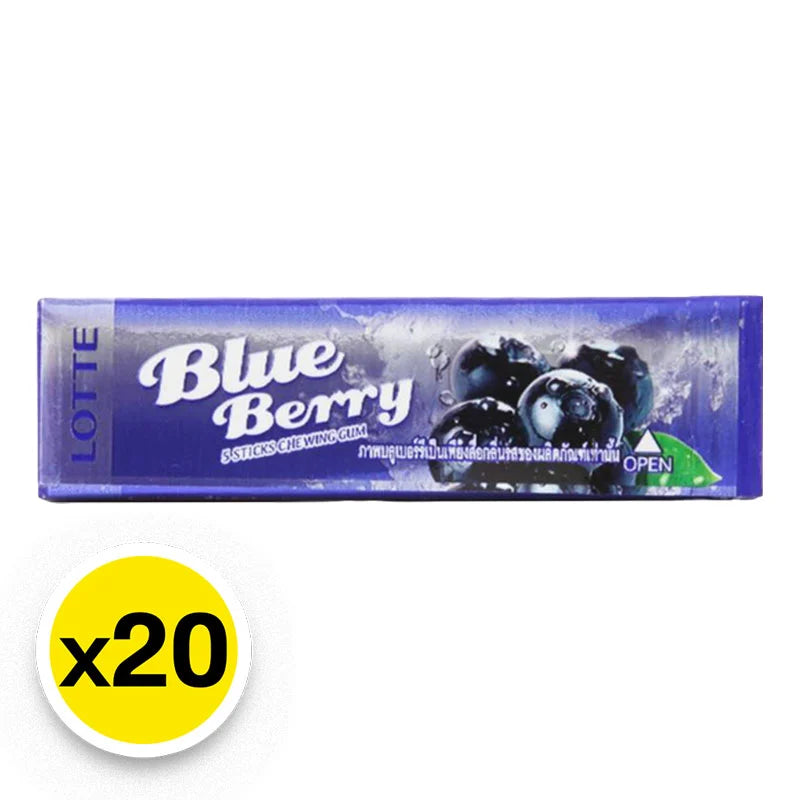 Lotte Stick Gum Blueberry 13.5g x20