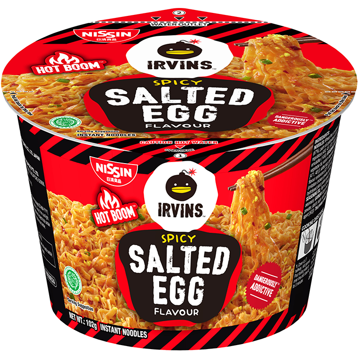 Nissin Irvin Spicy Salted Egg Flavors