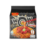 WAIWAI Waiwai Wow Spicy Crispy Chicken dry grocery product with spicy, crunchy chicken pieces in packaging