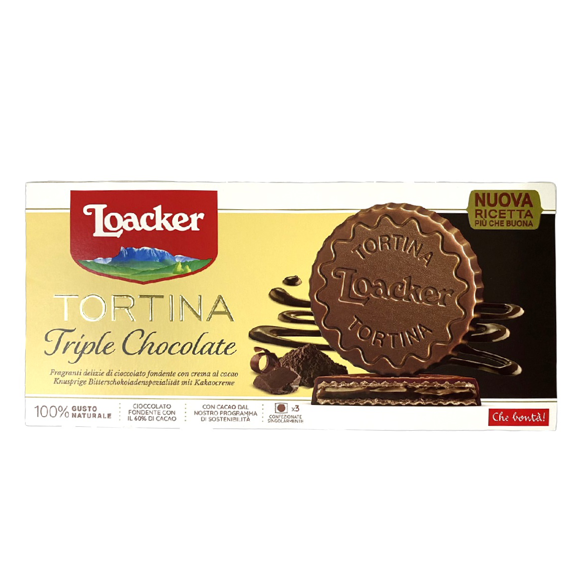 Loacker Tortina Triple Choc