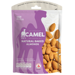 Camel Almond Baked confectionery snack featuring roasted almonds coated in a sweet, crunchy baked shell.