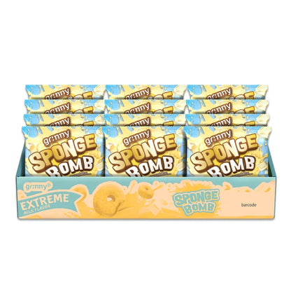 GRINNY SPONGE BOMB SNACK EXTREME MILK FLAVOR . (PACK 12PCS) 15g