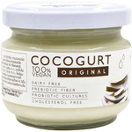 Cocogurt Agrilife Original healthy coconut yogurt in a bowl with a spoon, creamy texture and natural coconut flavor visible.