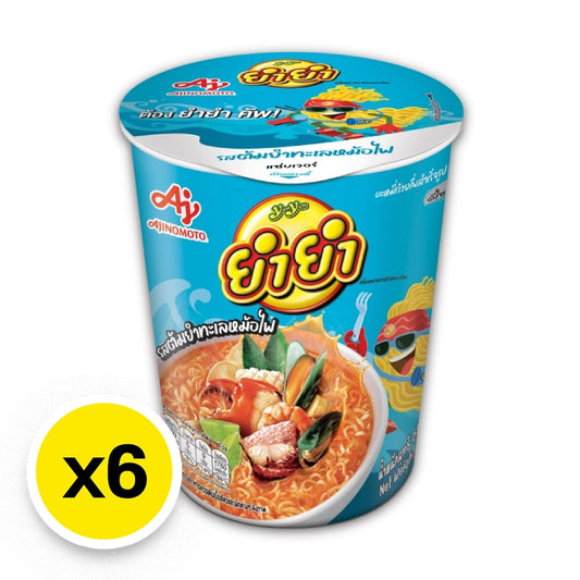 Yumyum Cup Instant Noodles Tom Yum Seafood 60g x6