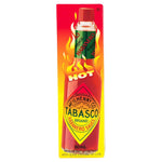 TABASCO Habanero Sauce 60ml bottle, spicy hot sauce with vibrant label, ideal for adding heat to dishes in dry grocery section