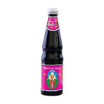 Deksomboon Thin Soy Sauce 700ml bottle, natural color, label showing soy sauce details, used for cooking and seasoning.