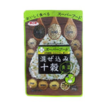 Hamaotome Mazekomi Jukkoku Aona 25g packet of Japanese dry grocery seaweed seasoning on a white background.