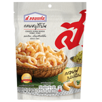 S.Khonkaen crispy pork rinds in a package, showing golden, crunchy snack pieces from the confectionery snack brand.