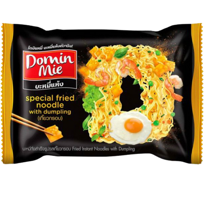Domin Mie Fried Instant Noodles With Dumpling