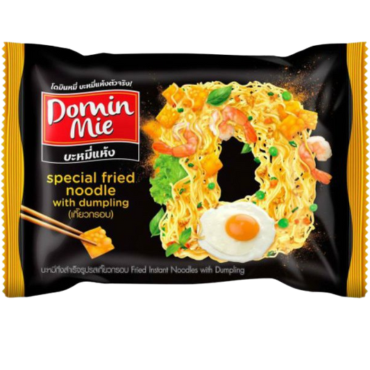 Domin Mie Fried Instant Noodles With Dumpling
