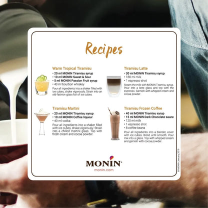 Monin Tiramisu Syrup 700ml