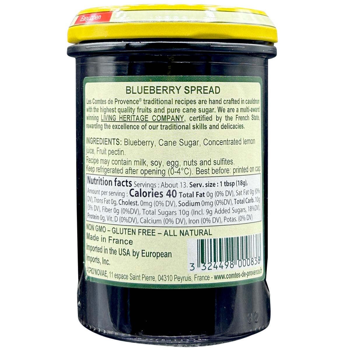 Les Comtes De Provence Blueberry Jam