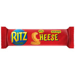 Ritz Cheese Cracker from Ritz confectionery snacks, showing a close-up of the crispy, cheesy snack with a golden-brown texture.