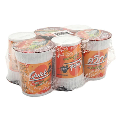 Quick Waiwai Cup Instant Noodle Tom Yum Kung 60g x6