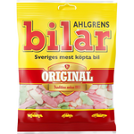 Ahlgrens Bilar Cars Original confectionery snacks in assorted car-shaped gummy candies, colorful and chewy treats.
