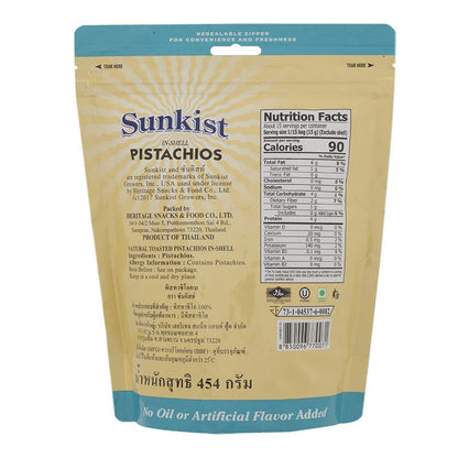 Sunkist Natural Pistachios 454g