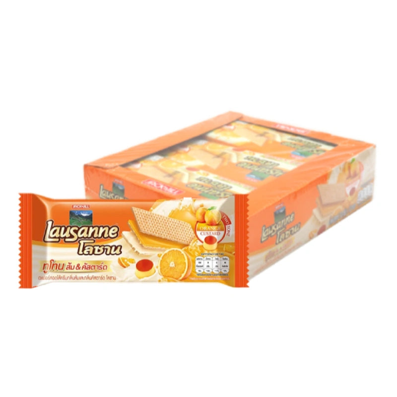Lausanne Wafer Orange Custard 30g x12