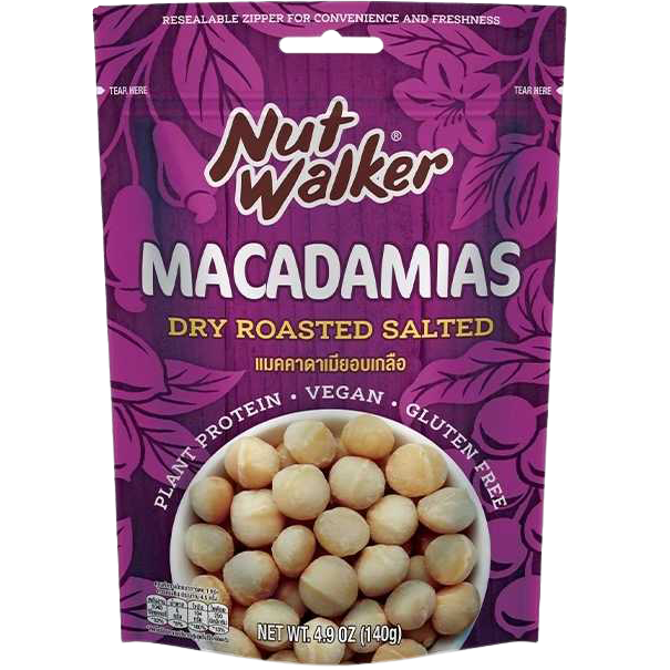 Nut Walker Dry Roasted Salted Macadamias