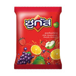Sugus mixed fruit flavored candy 45g, colorful chewy confectionery in a clear wrapper, showcasing vibrant fruit flavors.
