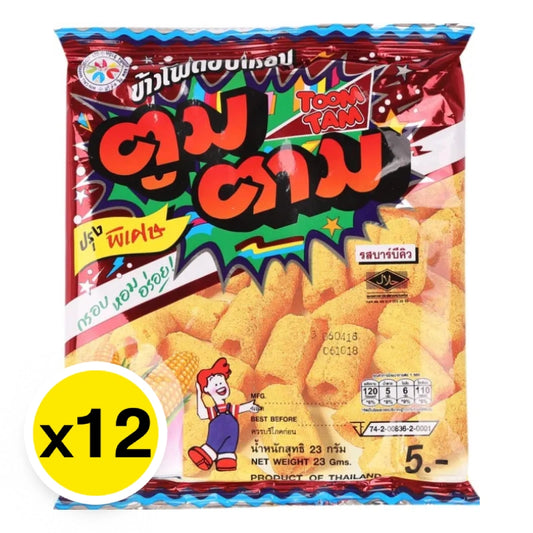 Toomtam Corn Extrude Snack Bbq 23g x12